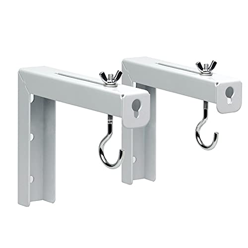 Morobor Universal L-förmige Wandhalterung für Projektionsleinwand, verstellbare Verlängerung mit Handhaken, Wand- oder Deckenhalterung, Haken und Hardware enthalten Morobor Universal L-förmige Wandhalterung für Projektionsleinwand, verstellbare Verlängerung mit Handhaken, Wand- oder Deckenhalterung, Haken und Hardware enthalten von MOROBOR