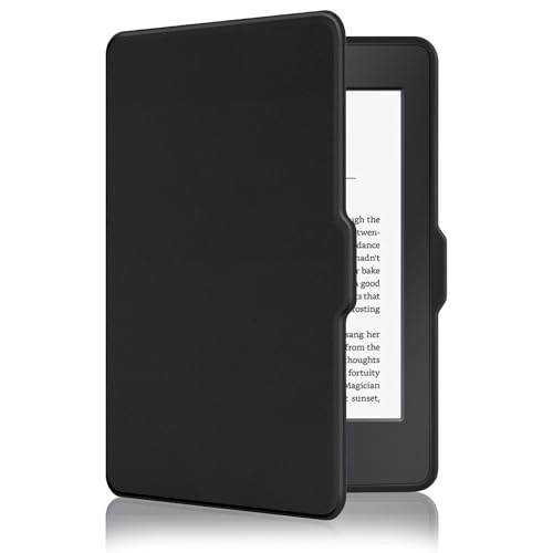 MOROCK Schutzhülle für Kindle Paperwhite 15,2 cm (6 Zoll), 5. / 6. / 7. Generation 2012–2017 (Modell-Nr. EY21 & DP75SDI), hochwertige, leichte PU-Lederhülle mit automatischer Wake/Sleep-Funktion von MOROCK