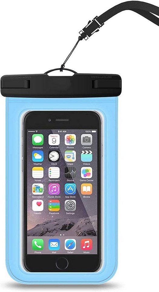 MORRENT Handyhülle wasserdichte Handyhülle Unterwasser Wasserfeste - 7 Zoll DOPPELT VERSIEGELT Wasserdicht Handy Hülle Handytasche für iPhone 12 SE 11 Pro XS Max XR X 8 7 6+ Samsung Huawei etc 17,8 cm (7 Zoll) von MORRENT