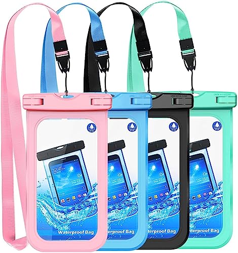 wasserdichte Handyhülle, Hüfttasche bis zu 7 Zoll, wasserdichte Hülle,Unterwasser-Tasche für Smartphone iPhone 13 12 Pro Max 11 XS XR 8 Plus Samsung,Huwei, Schwimmen, Regenhülle- (2 Stück) von MORRENT