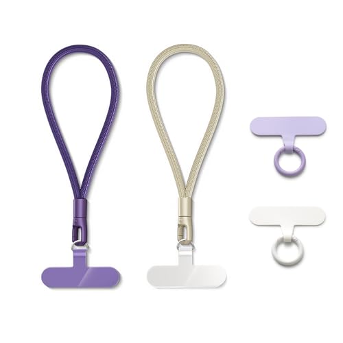 MORSUNBELA Handykette Handschlaufe Handy, Lanyards Handykette Kurz Handgelenk Handyband Handyanhänger für Kameras, Schlüssel, Handgelenkriemen - Lila + Kamel MORSUNBELA Handykette Handschlaufe Handy, Lanyards Handykette Kurz Handgelenk Handyband Handyanhänger für Kameras, Schlüssel, Handgelenkriemen - Lila + Kamel von MORSUNBELA