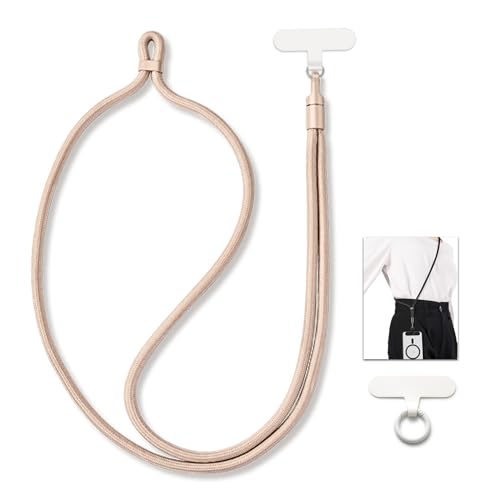 MORSUNBELA Handykette Handyband zum Umhängen, Verstellbar Handyschnur zum Umhängen Handy Umhängeband, Lanyard für Handys Schlüssel Universal Schlüsselband Beige MORSUNBELA Handykette Handyband zum Umhängen, Verstellbar Handyschnur zum Umhängen Handy Umhängeband, Lanyard für Handys Schlüssel Universal Schlüsselband Beige von MORSUNBELA
