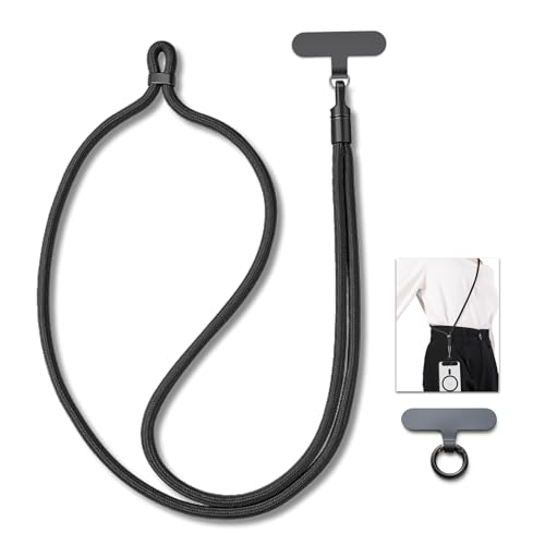 MORSUNBELA Handykette Handyband zum Umhängen, Verstellbar Handyschnur zum Umhängen Handy Umhängeband, Lanyard für Handys Schlüssel Universal Schlüsselband Schwarz MORSUNBELA Handykette Handyband zum Umhängen, Verstellbar Handyschnur zum Umhängen Handy Umhängeband, Lanyard für Handys Schlüssel Universal Schlüsselband Schwarz von MORSUNBELA