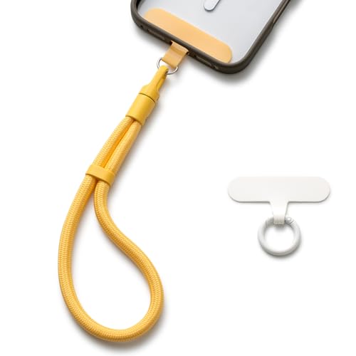 MORSUNBELA Handykette Kurz, Handyanhänger Handyband, Verstellbare Handykette, Universal Handy Lanyards Schlüsselband - Gelb MORSUNBELA Handykette Kurz, Handyanhänger Handyband, Verstellbare Handykette, Universal Handy Lanyards Schlüsselband - Gelb von MORSUNBELA