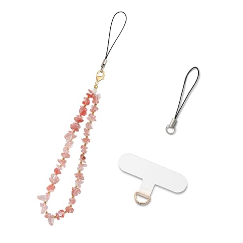 MORSUNBELA Handykette Perlen Handyanhänger Anhänger Handyschmuck Handgelenk Handyband Handykette Universal Handschlaufe von MORSUNBELA