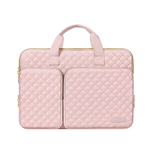 MOSISO 360 Schützende Laptop Hülle Kompatibel mit MacBook Air/Pro,13-13,3 Zoll Notebook,Pro 14 Zoll 2024-2021 M4 M3 M2 M1 Pro Max,Quadratisch Gesteppt Tasche mit 2 Taschen&Griff&Gürtel, Kreide Rosa MOSISO 360 Schützende Laptop Hülle Kompatibel mit MacBook Air/Pro,13-13,3 Zoll Notebook,Pro 14 Zoll 2024-2021 M4 M3 M2 M1 Pro Max,Quadratisch Gesteppt Tasche mit 2 Taschen&Griff&Gürtel, Kreide Rosa von MOSISO
