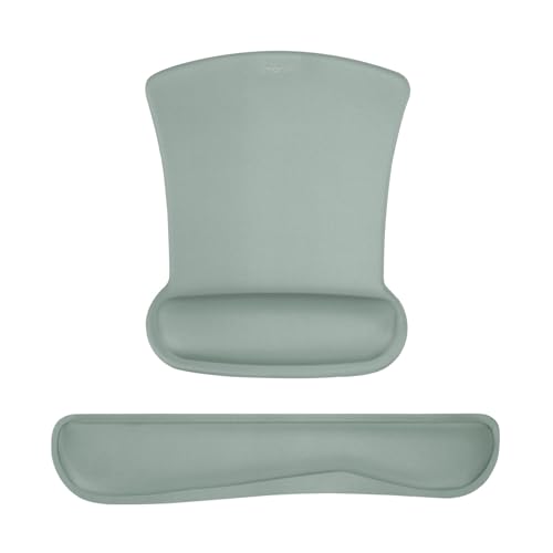 MOSISO Handgelenkauflagen für Mauspad&Tastatur Set,Ergonomisches Mauspad Rutschfester Boden Zuhause/Büro Schmerzlinderung&Easy Typing Kissen mit Neopren Tuch&Erhöhter Memory Schaum,Antikes Grün MOSISO Handgelenkauflagen für Mauspad&Tastatur Set,Ergonomisches Mauspad Rutschfester Boden Zuhause/Büro Schmerzlinderung&Easy Typing Kissen mit Neopren Tuch&Erhöhter Memory Schaum,Antikes Grün von MOSISO