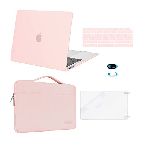 MOSISO Hülle Kompatibel mit MacBook Air 13 Zoll 2021 2020 2019 2018 M1 A2337/2179/1932, Hülle für MacBook Air M1 13,3 Zoll&Tasche&Tastaturschutz&Webcam Abdeckung&Displayschutzfolie,Kreide Rosa MOSISO Hülle Kompatibel mit MacBook Air 13 Zoll 2021 2020 2019 2018 M1 A2337/2179/1932, Hülle für MacBook Air M1 13,3 Zoll&Tasche&Tastaturschutz&Webcam Abdeckung&Displayschutzfolie,Kreide Rosa von MOSISO