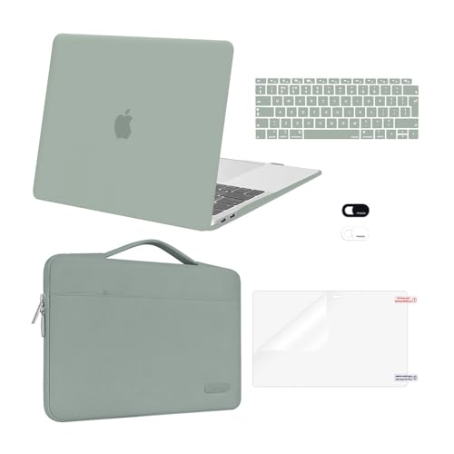 MOSISO Hülle Kompatibel mit MacBook Air 13 Zoll 2021 2020 2019 2018 M1 A2337/2179/1932, Hülle für MacBook Air M1 13,3 Zoll&Tasche&Tastaturschutz&Webcam Abdeckung&Displayschutzfolie,Antikes Grün MOSISO Hülle Kompatibel mit MacBook Air 13 Zoll 2021 2020 2019 2018 M1 A2337/2179/1932, Hülle für MacBook Air M1 13,3 Zoll&Tasche&Tastaturschutz&Webcam Abdeckung&Displayschutzfolie,Antikes Grün von MOSISO