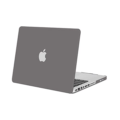 MOSISO Hülle Kompatibel mit MacBook Pro 13 Zoll Alte Version (Modell: A1278, mit CD-ROM) Early 2012/2011/2010/2009/2008, Plastik Hartschale Schutzhülle Case Cover, Grau von MOSISO