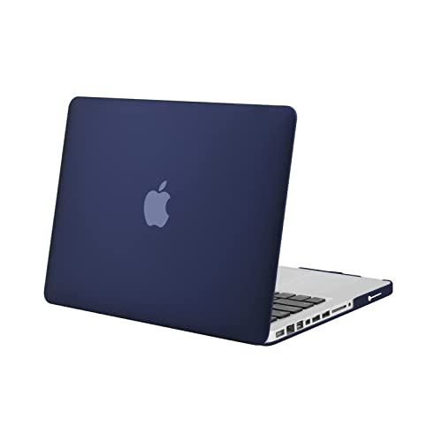 MOSISO Hülle Kompatibel mit MacBook Pro 13 Zoll Alte Version (Modell: A1278, mit CD-ROM) Early 2012/2011/2010/2009/2008, Plastik Hartschale Schutzhülle Case Cover, Navy Blau von MOSISO