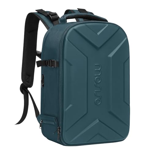 MOSISO Kamera Rucksack, DSLR/SLR/Spiegellos Photographie Kameratasche Wasserdicht Künstlerisch Geometrisch Case mit Stativhalterung&15-16 Zoll Laptop Fach Kompatibel mit Canon/Nikon/Sony, Türkisgrün von MOSISO
