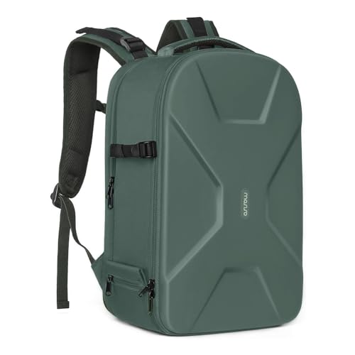 MOSISO Kamera Rucksack, DSLR/SLR/Spiegellose Fotografie Kameratasche 15-16 Zoll Wasserdichte Hartschale Hülle mit Stativhalter & Laptopfach kompatibel mit Canon/Nikon/Sony, Smaragdgrün von MOSISO