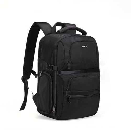 MOSISO Kamera Rucksack,DSLR/SLR/Spiegellose Kamera Tasche,Seite Schnell Zugang Fotografie Reise Tasche mit 15-16 Zoll Laptop Abteil&&Regenschutz&3 Fronttaschen Kompatibel mit Canon/Nikon/Sony,Schwarz von MOSISO