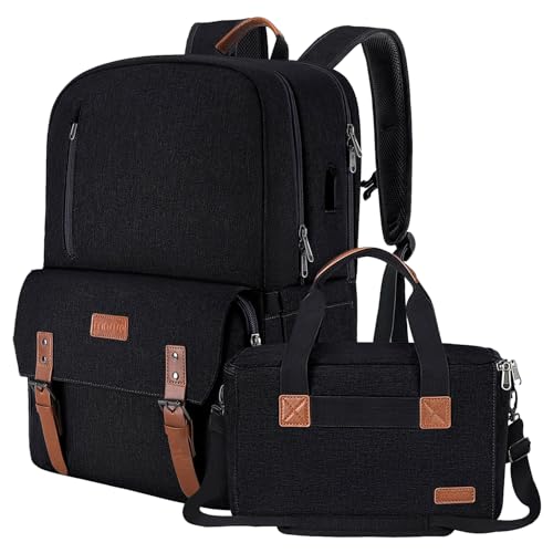 MOSISO Kamera Rucksack 17,3 Zoll, DSLR/SLR/Spiegellose Hülle mit Laptopfach & Eingebaute Fotografie Einsatztasche&USB-Ladeanschluss&Regenschutz Kompatibel mit Canon/Nikon/Sony/Laptop,Schwarz von MOSISO