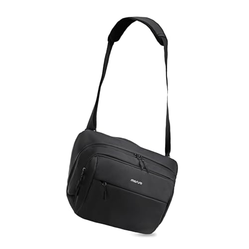 MOSISO Kamera Slingtasche,Crossbody Kameratasche für Fotografen,Wasserdicht Kamera Umhängetasche für DSLR/SLR/Spiegellose Kameras,Multifunktion Padded Kameratasche mit Stativhalter&Regenschutz,Schwarz von MOSISO