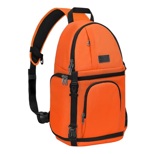 MOSISO Kamera Umhängetasche,DSLR/SLR/Spiegellos Kameratasche Stoßfeste Fotografie Kamerarucksack mit Stativhalter&Abnehmbar Modularen Einsätzen Kompatibel mit Canon/Nikon/Sony/Fuji,Orange MOSISO Kamera Umhängetasche,DSLR/SLR/Spiegellos Kameratasche Stoßfeste Fotografie Kamerarucksack mit Stativhalter&Abnehmbar Modularen Einsätzen Kompatibel mit Canon/Nikon/Sony/Fuji,Orange von MOSISO