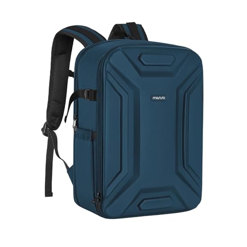 MOSISO Kamerarucksäck,DSLR/SLR/Spiegellose Kameratasche Wasserdichte Symmetrisch Geometrisch Hartschale mit Stativhalter&15-16 Zoll Laptopfach,Kompatibel mit Canon/Nikon/Sony,Blaugrün von MOSISO