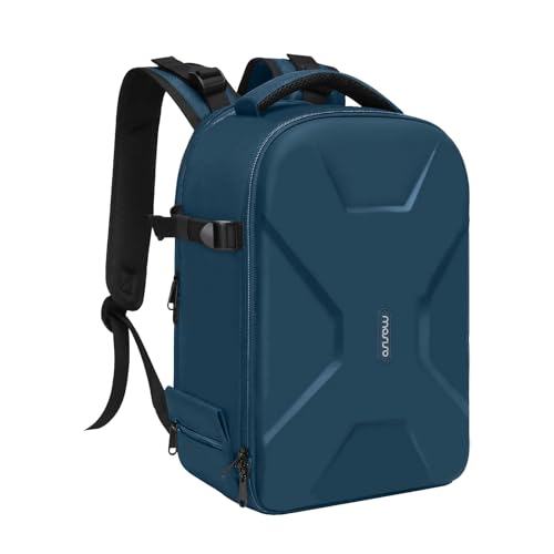 MOSISO Kamerarucksäck,DSLR/SLR/Spiegellose Schutz Einfügen Fotografie Kameratasche Voll Geöffnet Wasserdichte Hartschale Hülle mit Stativhalter&Laptopfach,Kompatibel mit Canon/Nikon/Sony,Türkisgrün von MOSISO