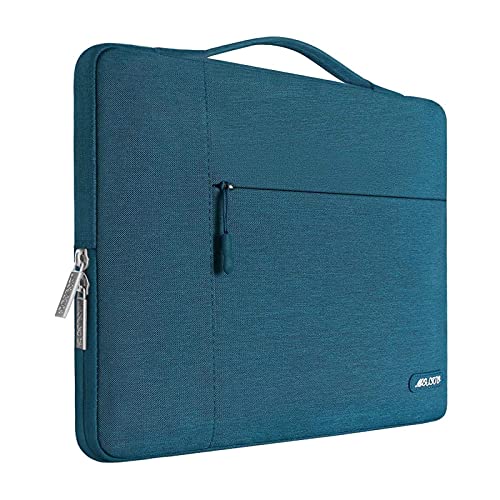 MOSISO Laptop Hülle Kompatibel mit MacBook Air 13 Zoll M3 A3113 M2 A2681 M1 A2337 A2179 A1932/Pro 13 M2 M1 2024-2016,Polyester Multifunktion Sleeve Tasche, Deep Teal von MOSISO