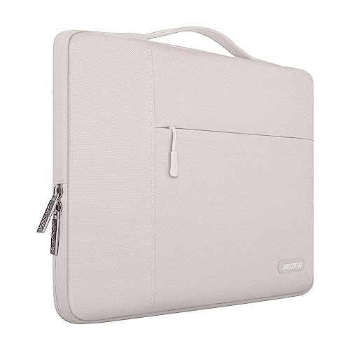 MOSISO Laptop Hülle Kompatibel mit MacBook Air 13 Zoll M3 A3113 M2 A2681 M1 A2337 A2179 A1932/Pro 13 M2 M1 2024-2016,Polyester Multifunktion Sleeve Tasche, Steingrau von MOSISO