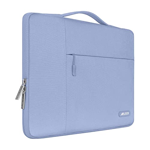 MOSISO Laptop Hülle Kompatibel mit MacBook Pro 16 Zoll 2024-2019 M3 A2991 M2 A2780 M1 A2485 A2141/Pro Retina 15 A1398, 15-15,6 Zoll Notebook, Polyester Multifunktion Sleeve Tasche, Cerulean Blau von MOSISO
