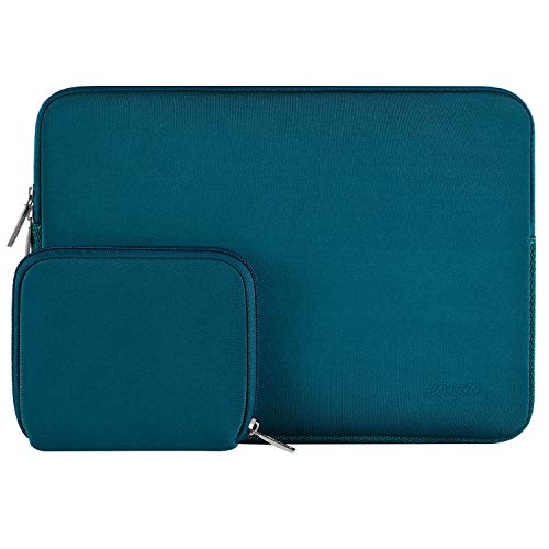 MOSISO Laptop Hülle Tasche Kompatibel mit MacBook Air 11, 11,6-12,3 Zoll Acer Chromebook R11/HP Stream/Samsung/ASUS/Surface Pro 9/8/7/6/X/5/4/3, Neopren Sleeve mit Klein Fall,Deep Teal von MOSISO