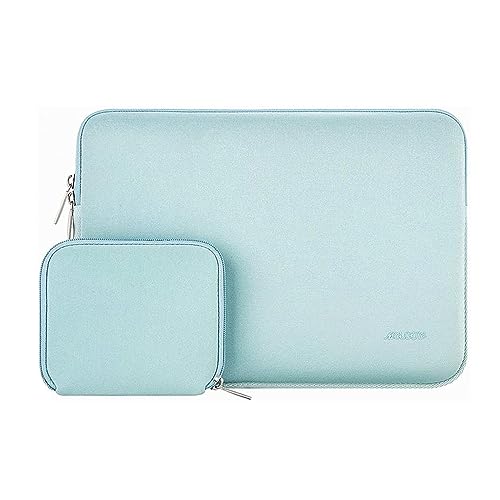 MOSISO Laptop Hülle Tasche Kompatibel mit MacBook Air 11, 11,6-12,3 Zoll Acer Chromebook R11/HP Stream/Samsung/ASUS/Surface Pro 9/8/7/6/X/5/4/3, Neopren Sleeve mit Klein Fall,Mint Grün von MOSISO