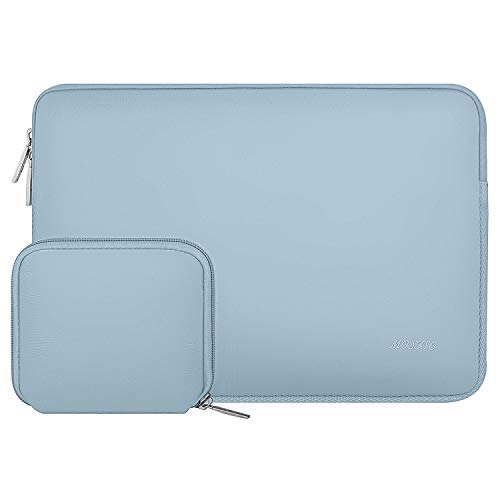 MOSISO Laptop Hülle Tasche Kompatibel mit MacBook Air 13 Zoll M3 A3113 M2 A2681 M1 A2337 A2179 A1932/Pro 13 M2 M1 A2338 A2251 A2289 A2159 A1989 A1708,Neopren Sleeve mit Klein Fall,Air Blau von MOSISO