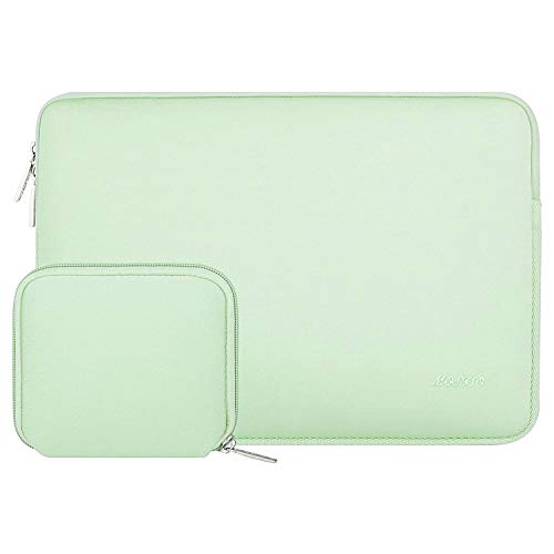 MOSISO Laptop Hülle Tasche Kompatibel mit MacBook Pro 16 Zoll 2024-2019 M3 A2991 M2 A2780 M1 A2485 A2141/Pro Retina 15 A1398,15-15,6 Zoll Notebook,Neopren Sleeve mit Klein Fall,Honigtau Grün von MOSISO