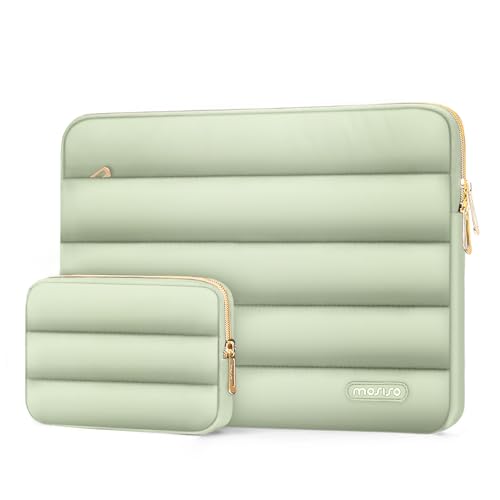 MOSISO Puffy Laptop Tasche Kompatibel mit MacBook Air/Pro,13-13,3 Zoll Notebook,Kompatibel mit MacBook Pro 14 Zoll M3 M2 M1 Chip 2024-2021,Horizontal Hülle mit Kleiner Tasche, Salbei Grün MOSISO Puffy Laptop Tasche Kompatibel mit MacBook Air/Pro,13-13,3 Zoll Notebook,Kompatibel mit MacBook Pro 14 Zoll M3 M2 M1 Chip 2024-2021,Horizontal Hülle mit Kleiner Tasche, Salbei Grün von MOSISO
