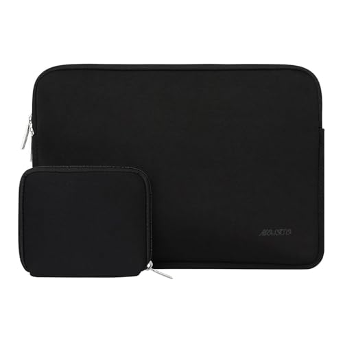 MOSISO Tablet Tasche Hülle für 13 Zoll iPad Pro M4&iPad Air M2 2024,iPad Pro 12,9 Zoll M2 M1 6th 5th 2022-2018 mit Magische Tastatur&Smart Tastatur Folio,Neopren Tragetasche mit Kleiner Tasche,Schwarz von MOSISO