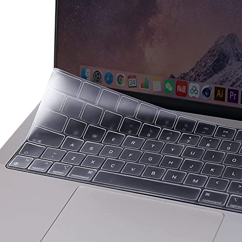 MOSISO Ultradünn Tastatur Abdeckung Skin Kompatibel mit MacBook 13,6 Zoll M4 M3 M2 Air 2025-2022, M4 M3 M2 MacBook Air 15 Zoll 2025-2023, M4/M3/M2/M1 Mac Pro 14/Pro 16 2025-2021,EU-Layout,Transparent MOSISO Ultradünn Tastatur Abdeckung Skin Kompatibel mit MacBook 13,6 Zoll M4 M3 M2 Air 2025-2022, M4 M3 M2 MacBook Air 15 Zoll 2025-2023, M4/M3/M2/M1 Mac Pro 14/Pro 16 2025-2021,EU-Layout,Transparent von MOSISO