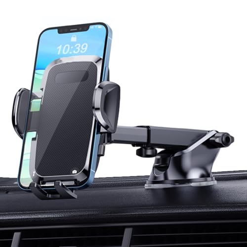 MOSOTECH Handyhalterung Auto, 360° Drehung Armaturenbrett/Windschutzscheiben KFZ Handy Halterung, Universal Handyhalter Auto mit Starker Saugnapf für Alle Smartphone 3.8"-6.8" von MOSOTECH