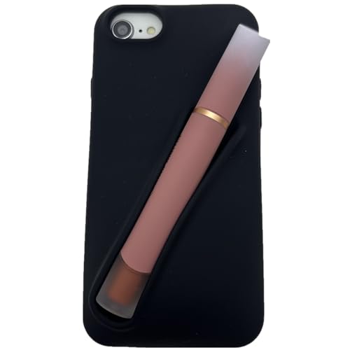 MOSSEGLEN Lipgloss-Halterung für iPhone – niedliche Silikon-Schutzhülle für iPhone SE 2022, 2020, 8, 7, 6S, 6 von MOSSEGLEN