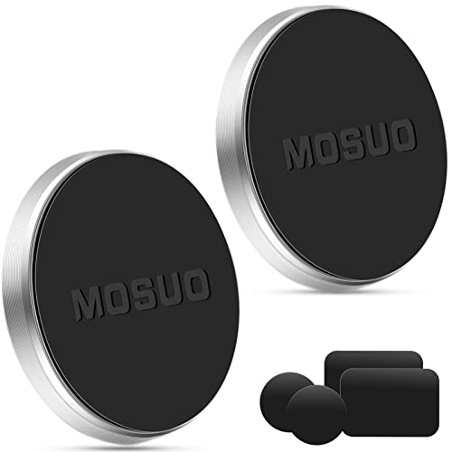 MOSUO Handyhalterung Auto Magnet, 2 Stücke KFZ Handyhalterung Magnetisch Universal mit 4 Metallplatten für iPhone/Samsung/Huawei/Galaxy/Moto GPS usw, Silber von MOSUO