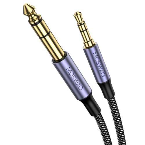 MOSWAG 3,5 mm auf 6,35 mm Stereo Klinke stecker kabel 3 M, 6,35 mm auf 3,5 mm TRS Stereo Audio Kabel für iPod Laptop, Heimkino-Geräte und Verstärker etc MOSWAG 3,5 mm auf 6,35 mm Stereo Klinke stecker kabel 3 M, 6,35 mm auf 3,5 mm TRS Stereo Audio Kabel für iPod Laptop, Heimkino-Geräte und Verstärker etc von MOSWAG