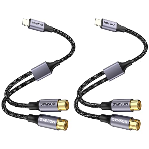 MOSWAG USB-C-Stecker auf Dual-Buchse RCA-Stereo-Audio-Y-Splitter-Adapterkabel ermöglicht Nna-Klangqualität bis zu Hi-Fi, breite natürliche Klangbühne und farblosen Klang MOSWAG USB-C-Stecker auf Dual-Buchse RCA-Stereo-Audio-Y-Splitter-Adapterkabel ermöglicht Nna-Klangqualität bis zu Hi-Fi, breite natürliche Klangbühne und farblosen Klang von MOSWAG