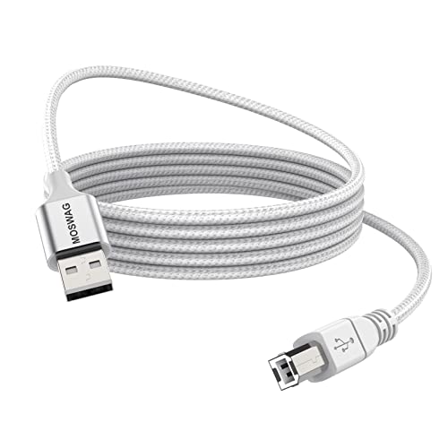 MOSWAG USB Druckerkabel 1,5m Scanner Kabel USB Typ A auf Typ B Druckerkabel Langlebiges High Speed USB2.0 Scannerkabel für HP, Canon, Dell, Epson, Lexmark, Brother, Samsung und mehr von MOSWAG