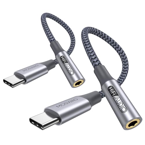 MOSWAG USB Typ C auf 3.5mm Kopfhörer Jack Adapter, Audio USB C auf Aux Dongle Kabel für iPhone 16 Pro Max/16 Pro/16 Plus/16/15 Pro/15, Samsung Galaxy S24 S23 S22 S21 S20, Huawei, Pixel, ipad und mehr MOSWAG USB Typ C auf 3.5mm Kopfhörer Jack Adapter, Audio USB C auf Aux Dongle Kabel für iPhone 16 Pro Max/16 Pro/16 Plus/16/15 Pro/15, Samsung Galaxy S24 S23 S22 S21 S20, Huawei, Pixel, ipad und mehr von MOSWAG