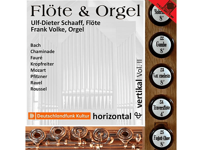 Laschaaff,Ulf-Dieter/Volke,Frank - Flöte And Orgel: Horizontal U.Vertikal 2 (CD) von MOTETTE