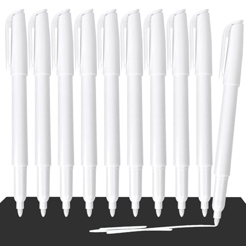 MOTIBACK Weiße Glasmalstifte 10 Stück Tafelstifte Abwischbar mit Clip 2.0mm Spitze für Glas Keramik Metall Holz DIY Basteln Künstler MOTIBACK Weiße Glasmalstifte 10 Stück Tafelstifte Abwischbar mit Clip 2.0mm Spitze für Glas Keramik Metall Holz DIY Basteln Künstler von MOTIBACK