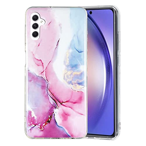 MOTIKO Marmor Hülle Kompatibel mit Samsung Galaxy A54 5G Glitzer Marmor Handyhülle IMD Anti-Gelb Ganzkörper Schutzhülle TPU Cover Entwickelt für Galaxy A54 6,4 Zoll - Rosa Blau MOTIKO Marmor Hülle Kompatibel mit Samsung Galaxy A54 5G Glitzer Marmor Handyhülle IMD Anti-Gelb Ganzkörper Schutzhülle TPU Cover Entwickelt für Galaxy A54 6,4 Zoll - Rosa Blau von MOTIKO
