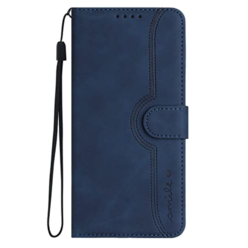 MOTIKO Wallet Case Fit für Samsung Galaxy A8 2018 | Leder Case mit Magnetischer Flip Hülle, Kartenschlitz, Ständer, Handschlaufe | Dunkelblau MOTIKO Wallet Case Fit für Samsung Galaxy A8 2018 | Leder Case mit Magnetischer Flip Hülle, Kartenschlitz, Ständer, Handschlaufe | Dunkelblau von MOTIKO