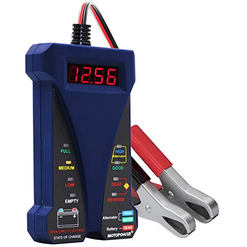 MOTOPOWER MP0514B 12V Digital Batterietester Voltmeter und Ladesystem Analyzer mit LCD Display und LED Anzeige - Blau MOTOPOWER MP0514B 12V Digital Batterietester Voltmeter und Ladesystem Analyzer mit LCD Display und LED Anzeige - Blau von MOTOPOWER