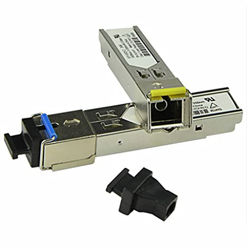 MOUDOAUER SFP-BX03-D Single-Mode-Faser-SC-Simplex-Stecker, 1000BASE, BiDi, 1310 nm/1550 nm, 3 km, SFP-BX03-D-Zubehör, 2 Stück von MOUDOAUER