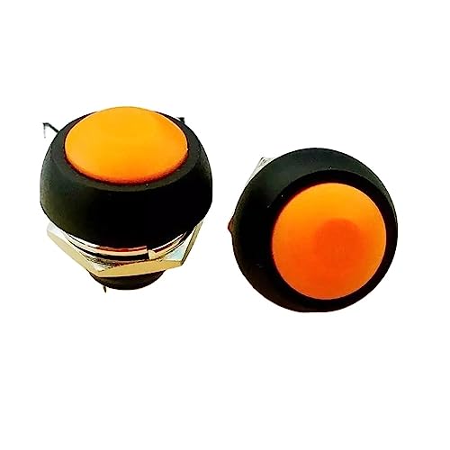10 Stück Kippschalter Auto Orange Knopf Schalter Schalter Schalter Auto Hupe Schalter Schreibtischlampe Knopf Schalter von MOUKWLEK