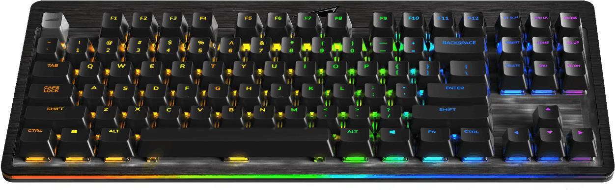 Mountain Everest Core Tastatur USB QWERTZ Deutsch Schwarz (MG-EVK2B-CR1-DE) von MOUNTAIN