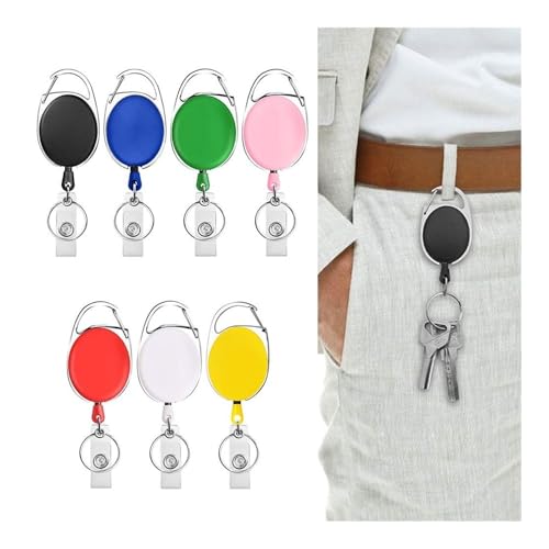 3 x Gürtelseil, Büro-Schlüsselband, Clip, Schlüsselanhänger, Namensschild-Halter, Schlüsselanhänger, Ausweis, Schlüsselanhänger, Kordelspule, einziehbar, Rot 3 x Gürtelseil, Büro-Schlüsselband, Clip, Schlüsselanhänger, Namensschild-Halter, Schlüsselanhänger, Ausweis, Schlüsselanhänger, Kordelspule, einziehbar, Rot von MOVDARL