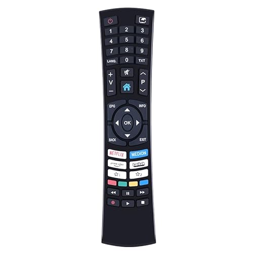 MOVHEIYL Ersatz Fernbedienung für MEDION TV X14323 MD 30960 X14314 MD 30720 X14370 MD 30706 X14372 MD 30985 X15026 MD 31946 X15571 MD 30068 X15567 MD 30128 P13207 MD 30018 P12451 P14051 P14313 P14351 von MOVHEIYL